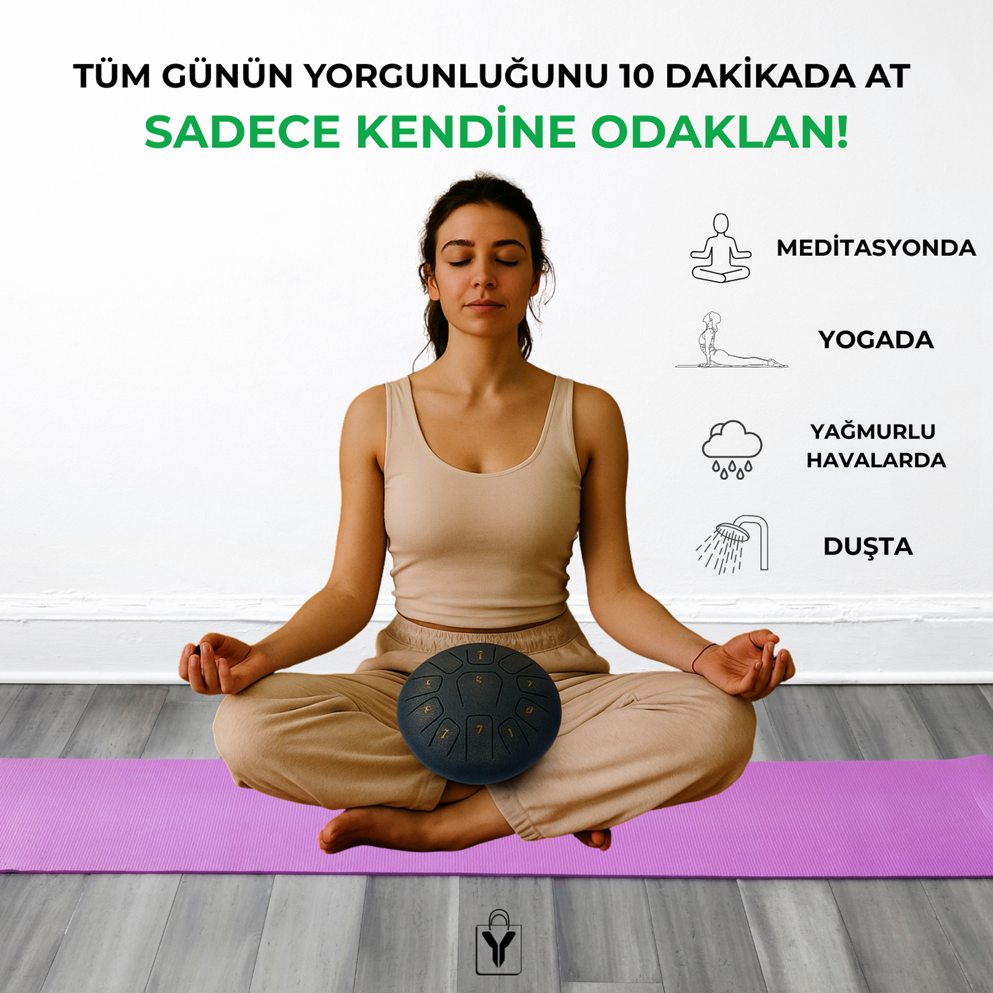 Yoga Meditasyon Anksiyete Çakra Doğal Ses Şifa Cihazı